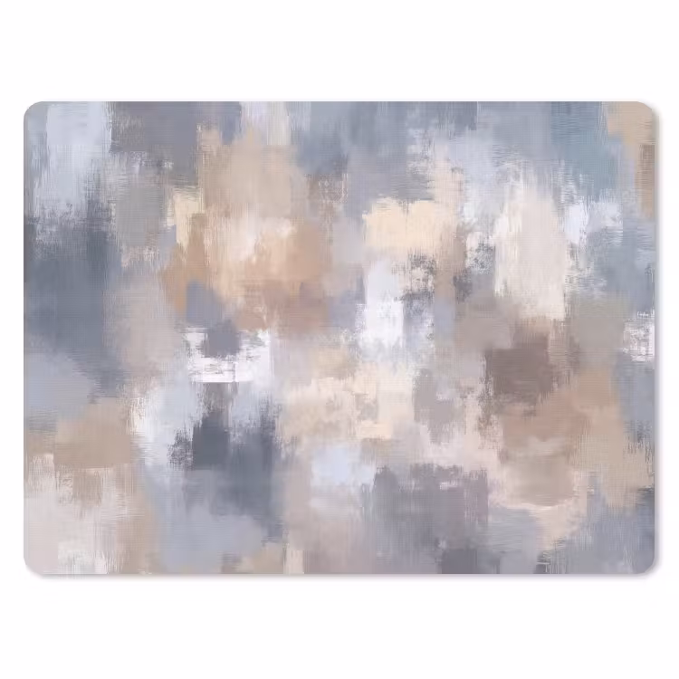 Muismat - Penseelstreken - Schilderij - Beige — 1