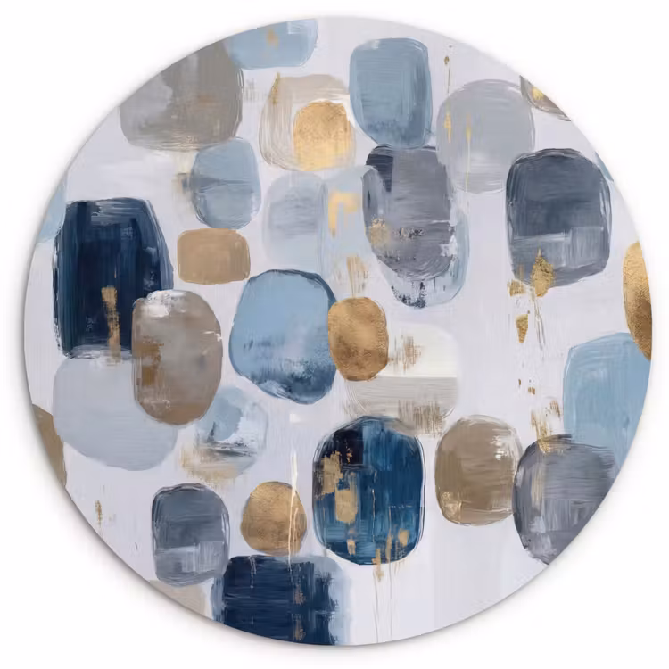 Muurcirkel - Abstract - Goud - Vormen — 1
