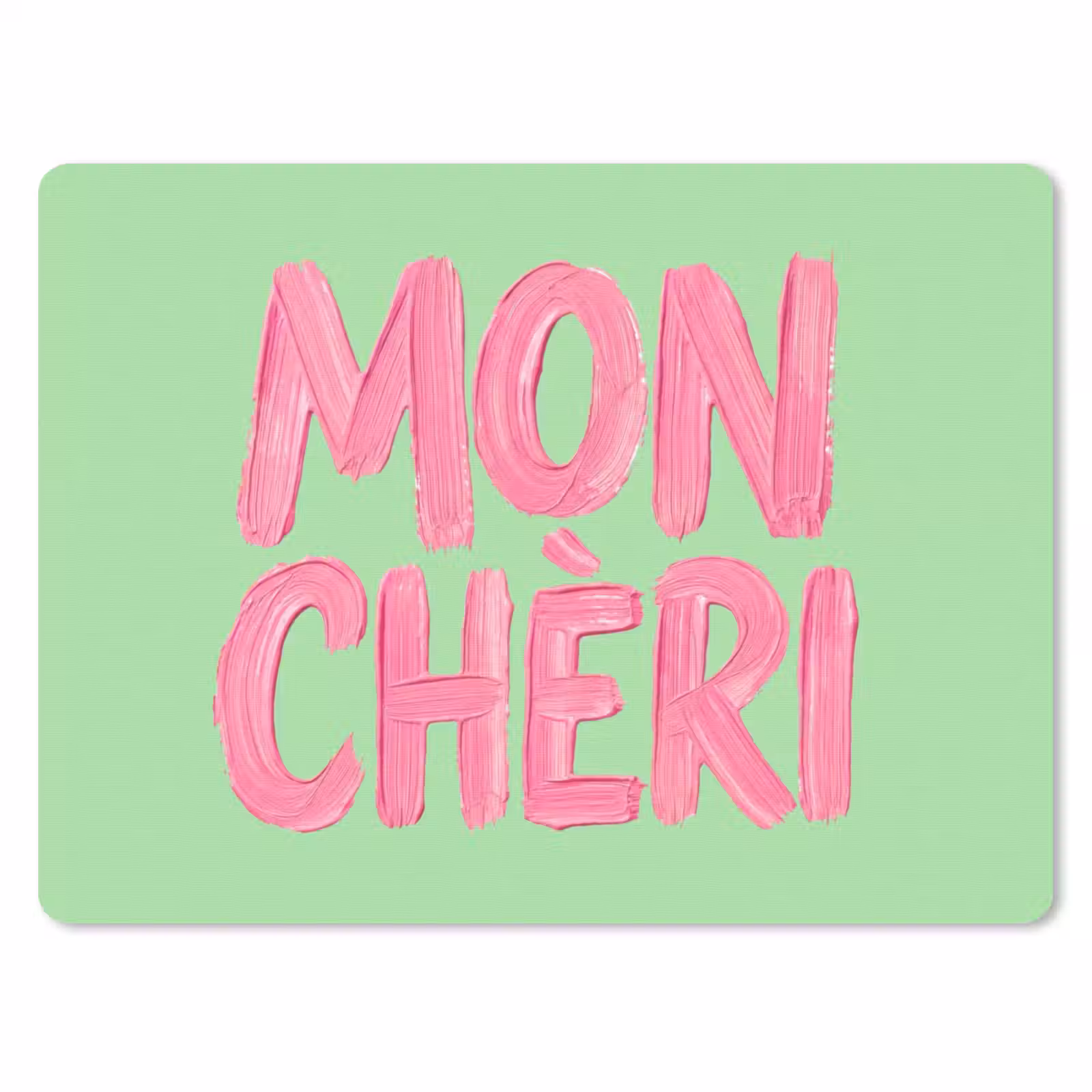 Muismat - Mon cheri - Groen - Roze — 1