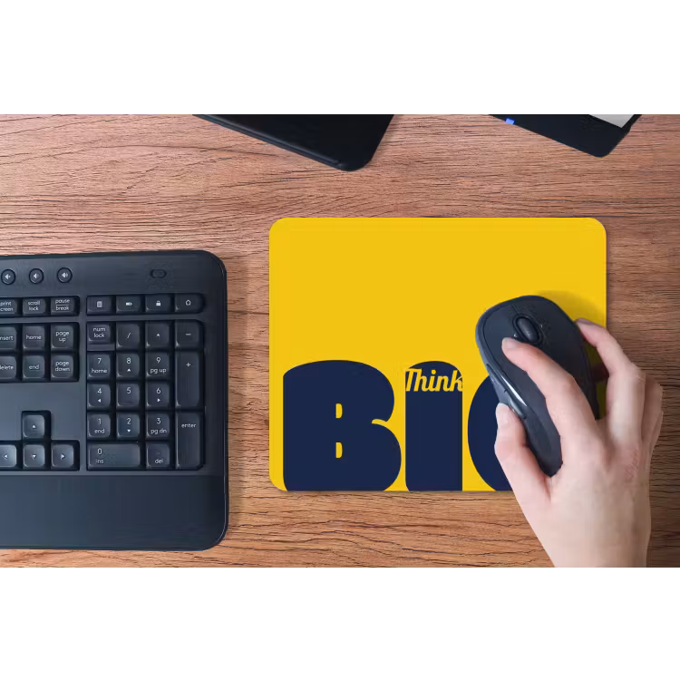 Muismat - Geel - Think big - Grafisch — 3