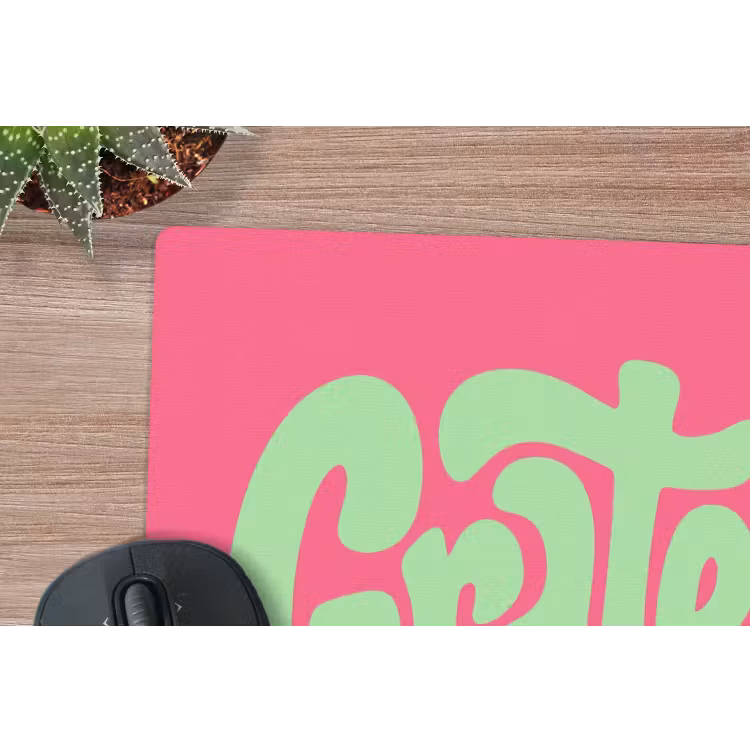 Muismat - Grateful - Groen - Grafisch - Vloeiend — 4