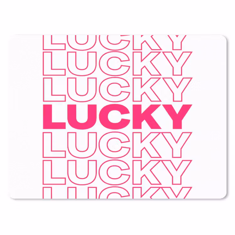 Muismat - Lucky - Roze - Patroon — 1