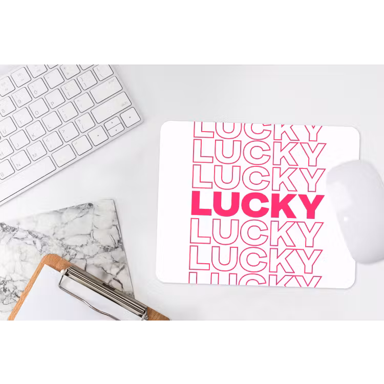 Muismat - Lucky - Roze - Patroon — 2