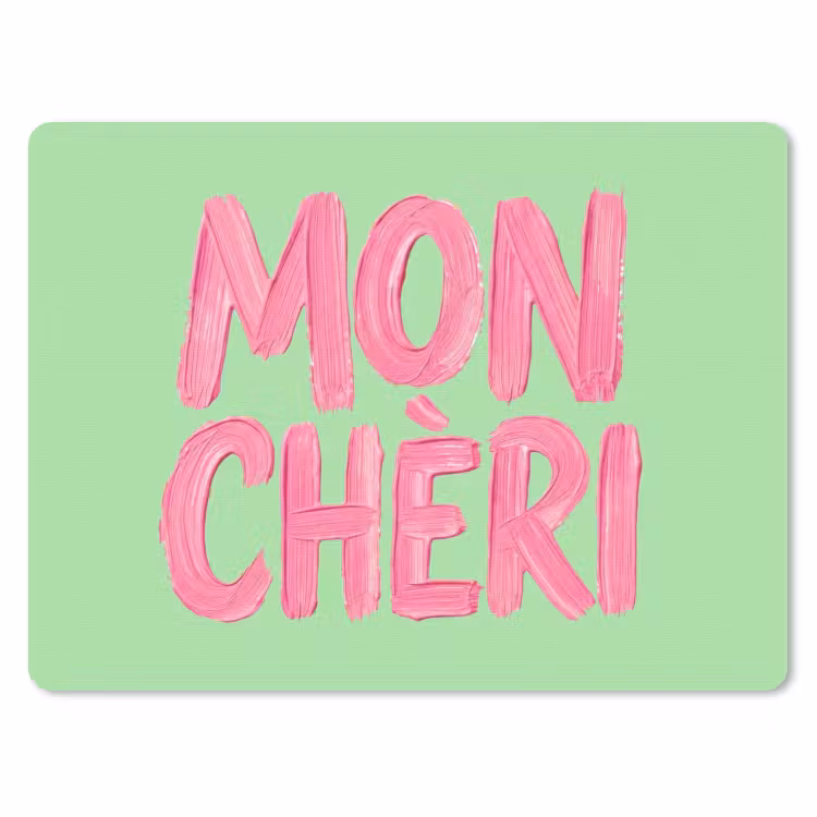 Muismat - Mon cheri - Groen - Roze — 1