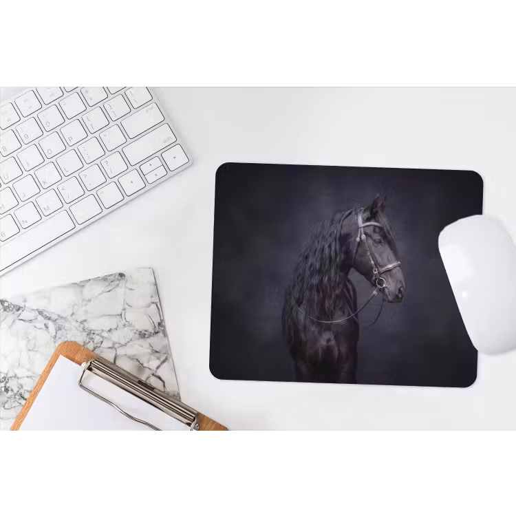 Muismat - Portret - Paard - Donker — 2
