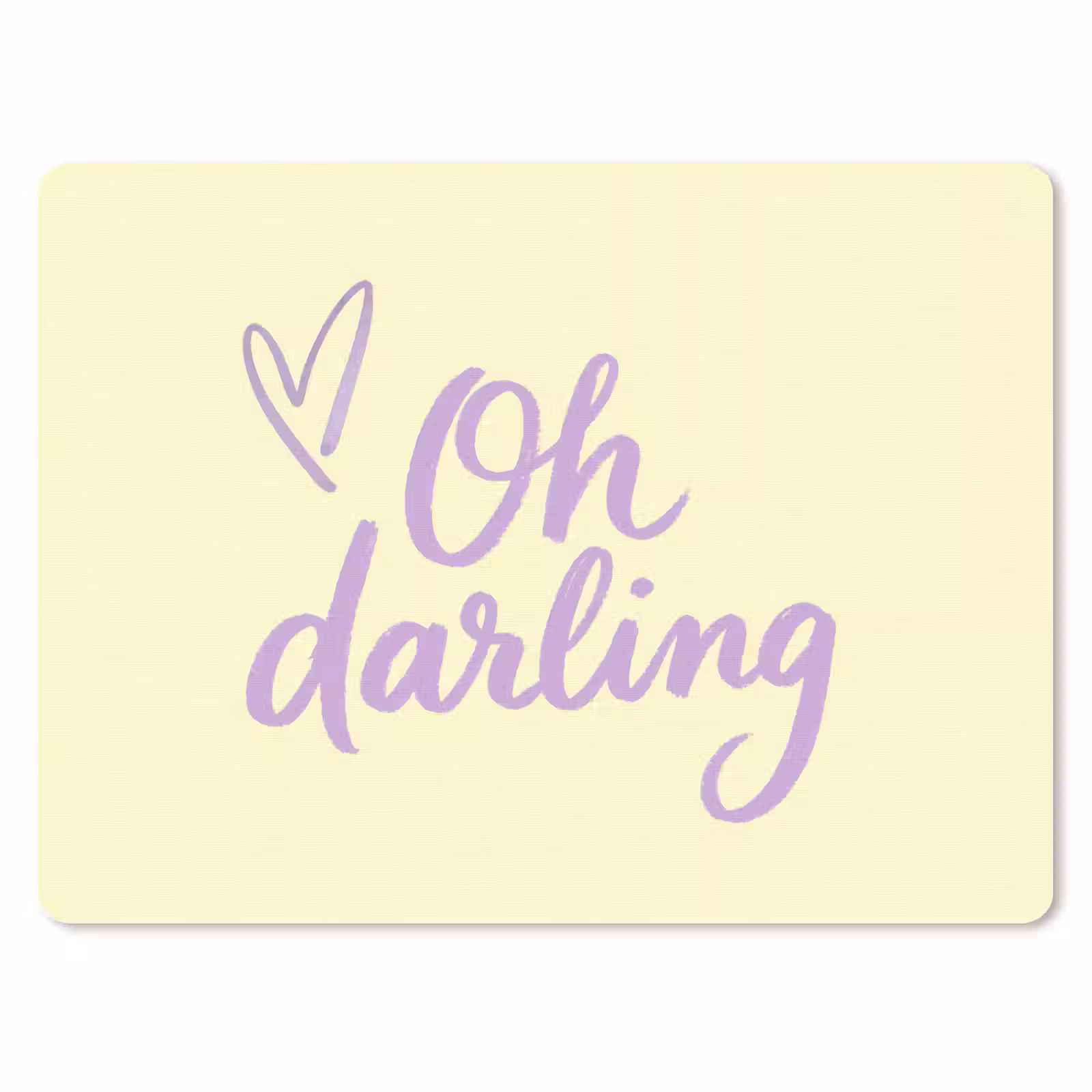 Muismat - Oh darling - Geel - Hart — 1