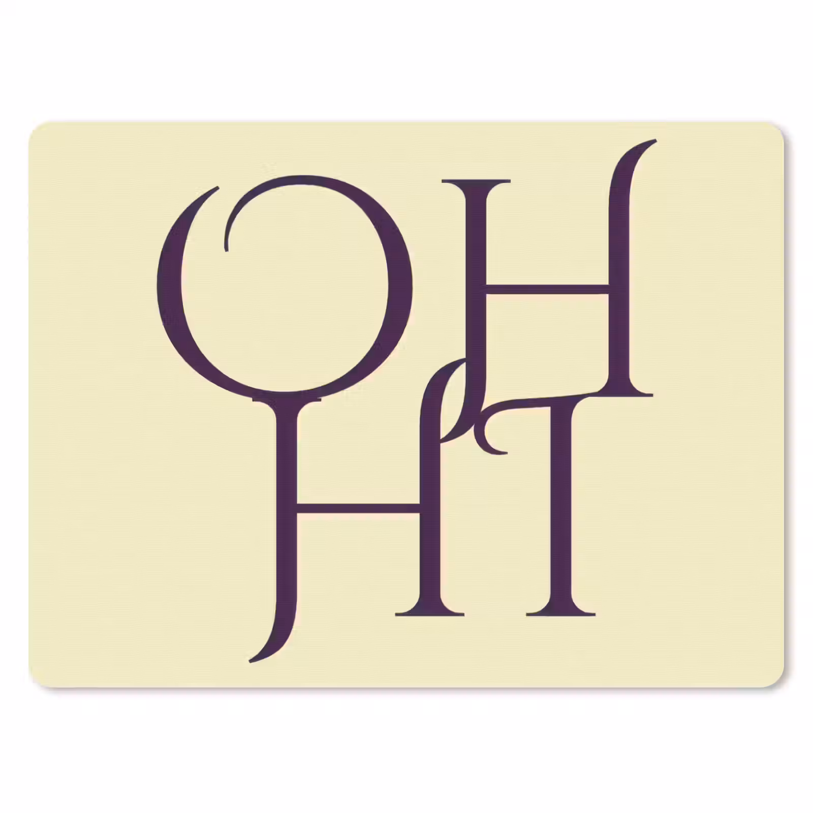 Muismat - Oh hi - Geel - Monogram — 1