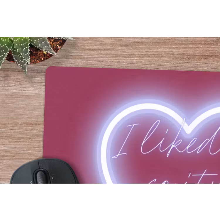 Muismat - I liked it so it's mine - Neon hart - Roze — 4