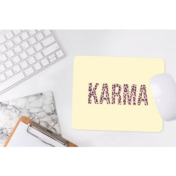 Muismat - Karma - Luipaardprint - Geel — 2