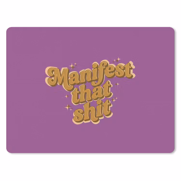 Muismat - Manifest that shit - Paars - Glitter — 1
