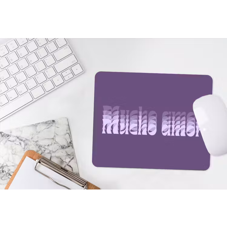 Muismat - Mucho amor - Paars - Grafisch — 2