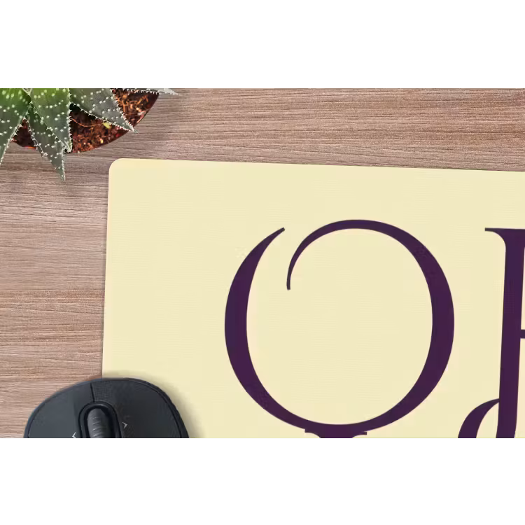 Muismat - Oh hi - Geel - Monogram — 4