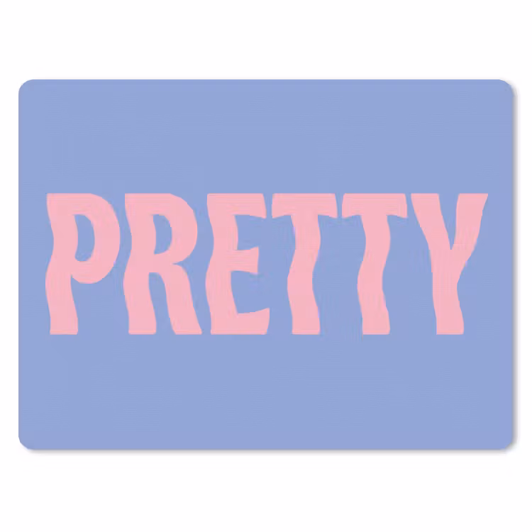 Muismat - Pretty - Roze - Blauw - Golvend — 1