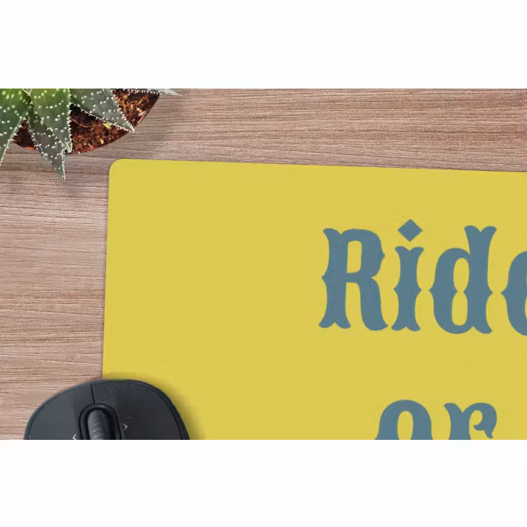 Muismat - Ride or die - Geel - Blauw — 4