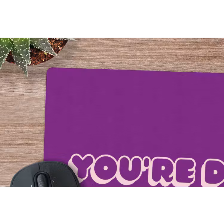 Muismat - You're doing great - Paars - Bubble letters — 4