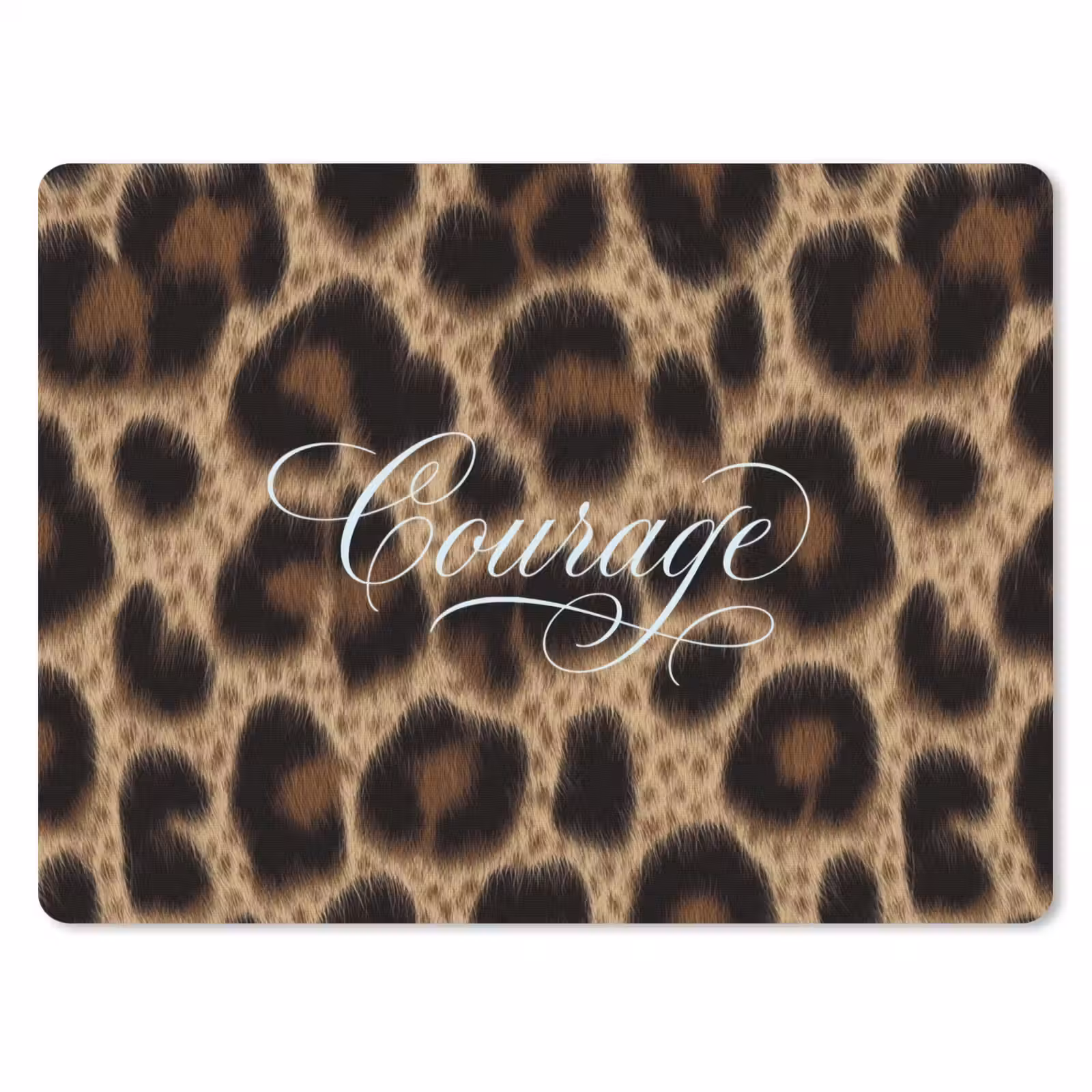 Muismat - Luipaardprint - Bruin - Courage - Sierlijk — 1