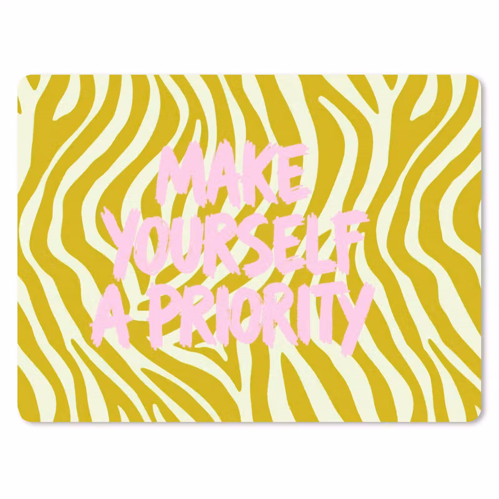 Muismat - Zebraprint - Priority - Roze — 1