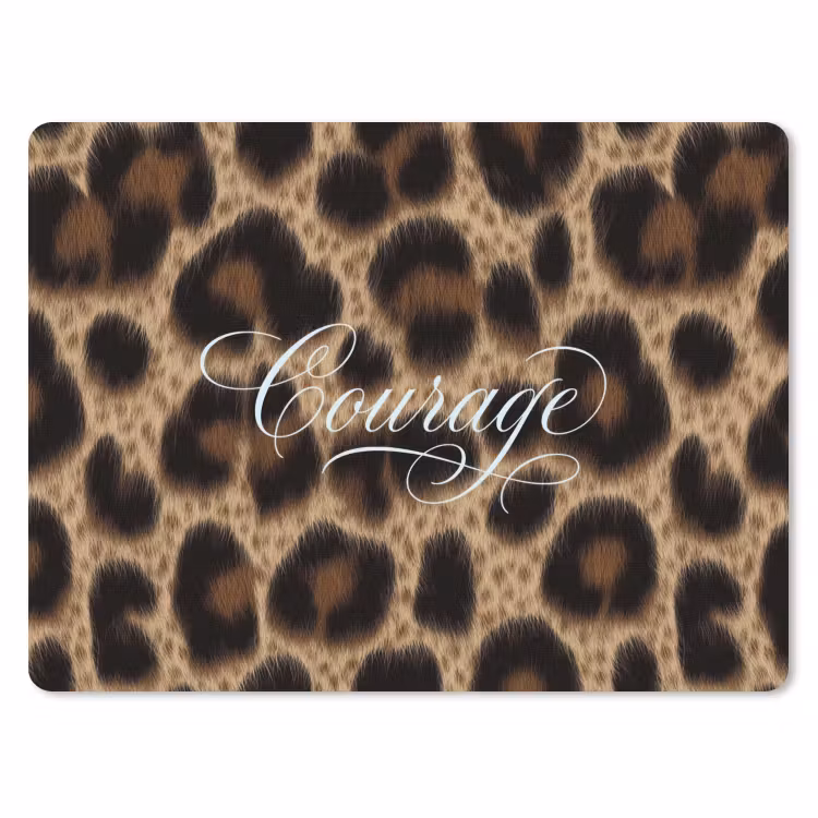 Muismat - Luipaardprint - Bruin - Courage - Sierlijk — 1