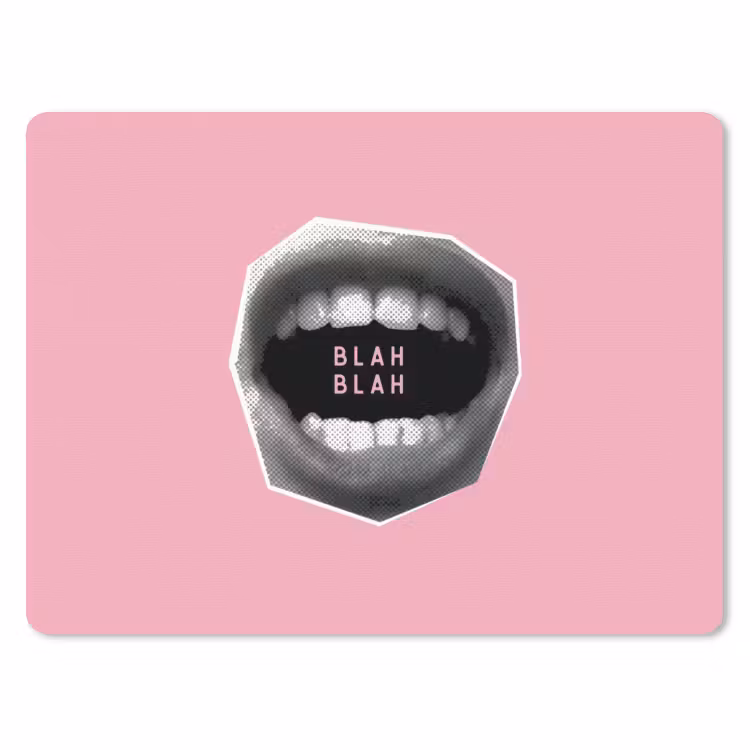Muismat - Mond - BLAH BLAH - Roze — 1