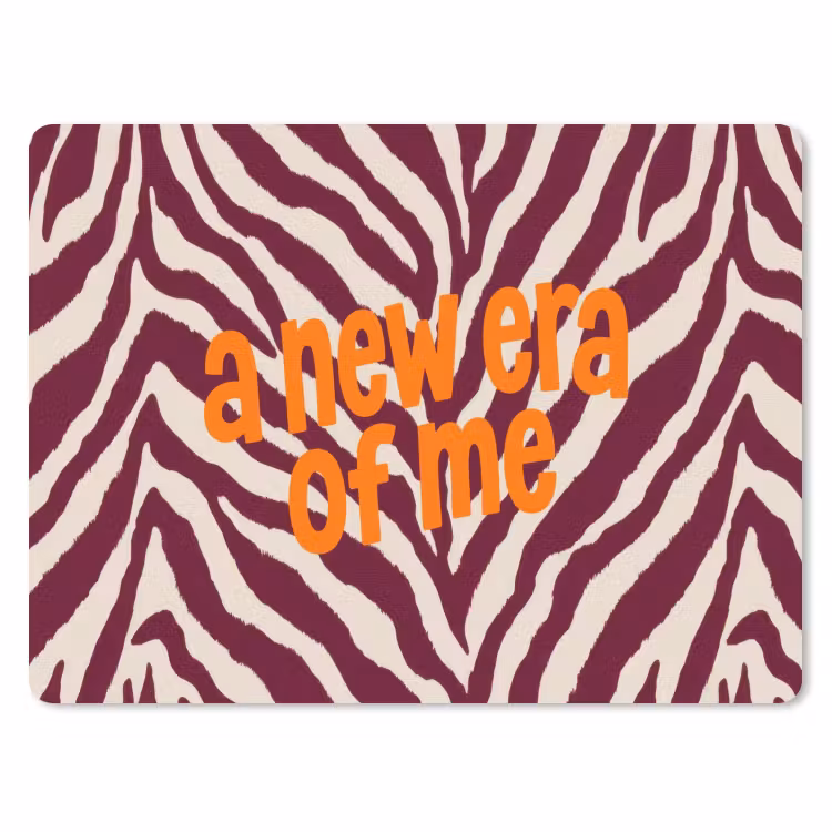 Muismat - New era - Bordeaux - Zebraprint — 1