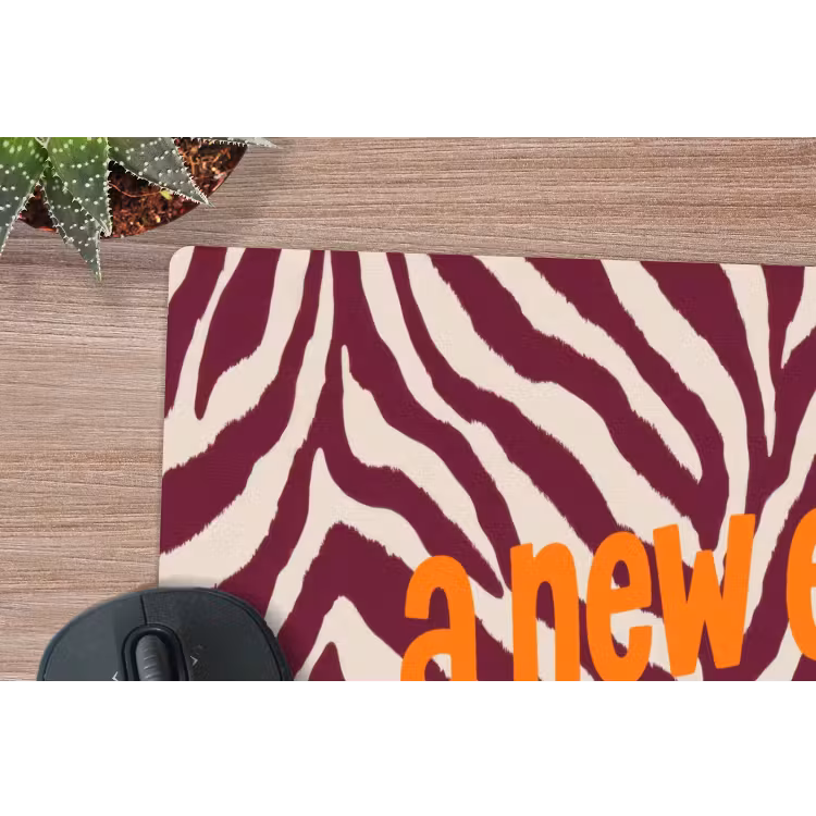 Muismat - New era - Bordeaux - Zebraprint — 4