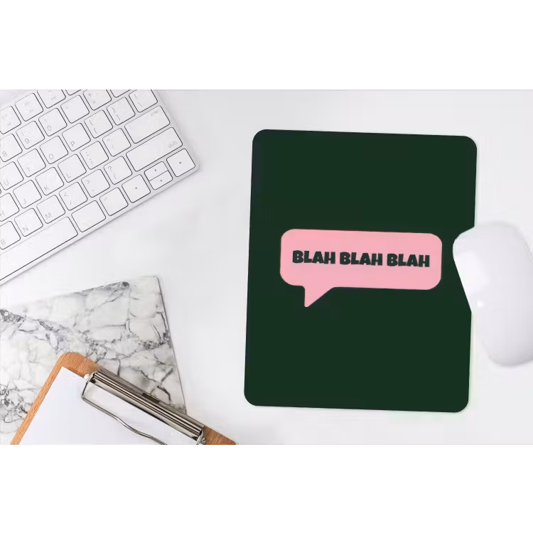 Muismat - Tekstwolk - BLAH BLAH BLAH - Roze — 4