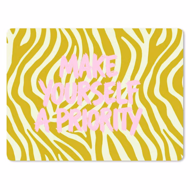 Muismat - Zebraprint - Priority - Roze — 1