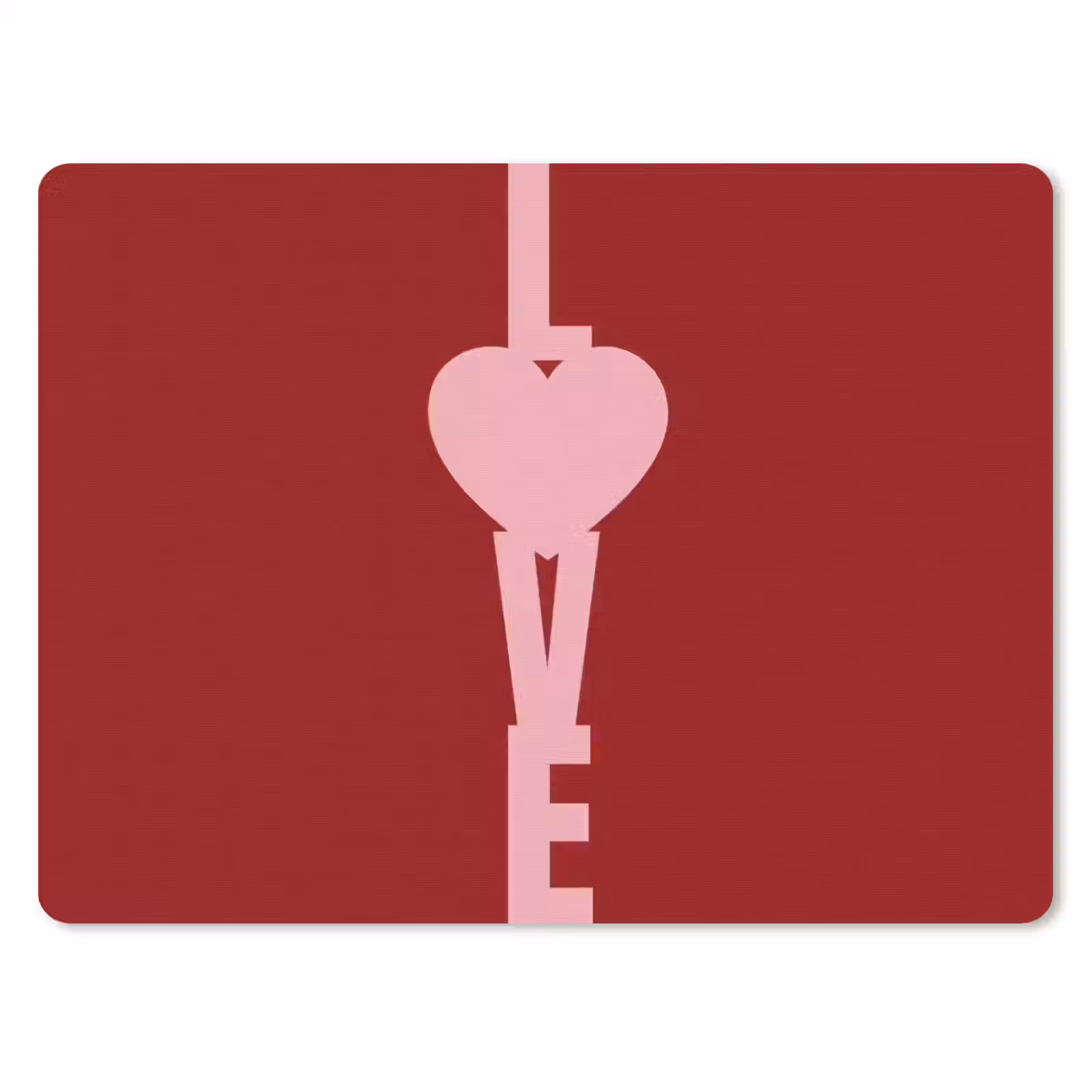 Muismat - Love - Rood - Blokletters — 1