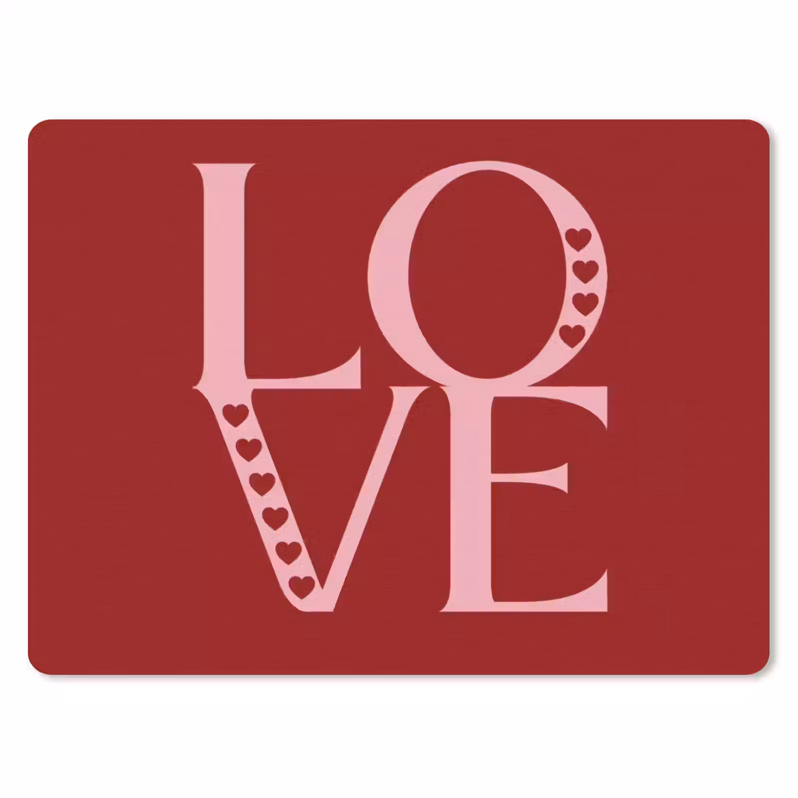 Muismat - Love - Rood - Hatjes — 1