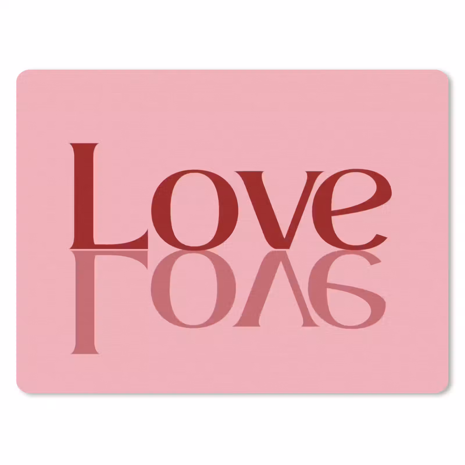 Muismat - Love - Roze - Spiegeling — 1