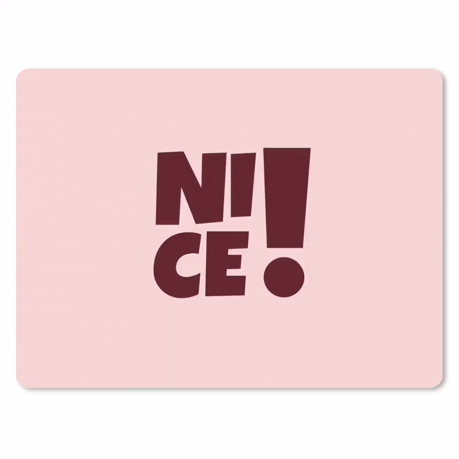 Muismat - Nice - Uitroepteken - Roze — 1