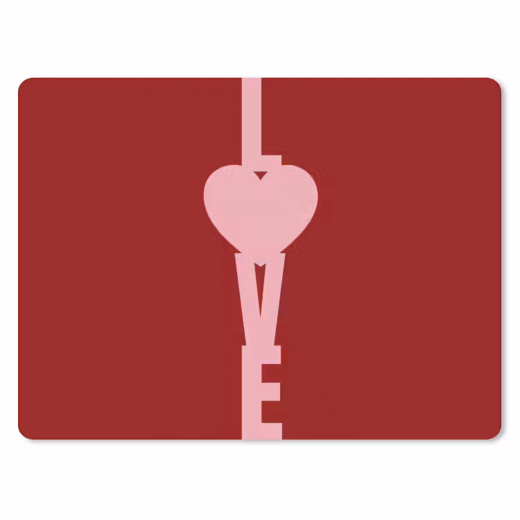 Muismat - Love - Hart - Rood — 1