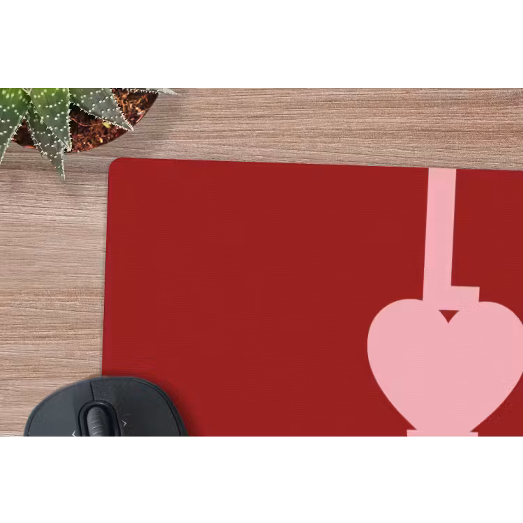 Muismat - Love - Rood - Blokletters — 4