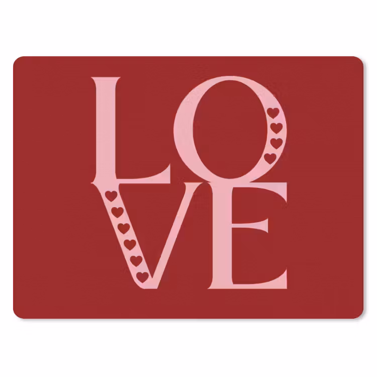 Muismat - Love - Rood - Hatjes — 1