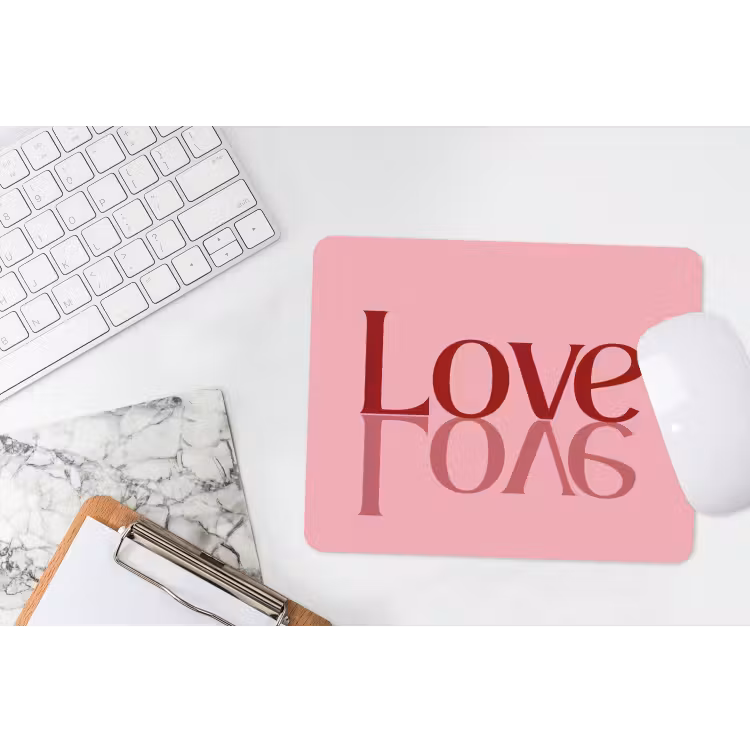 Muismat - Love - Roze - Spiegeling — 2