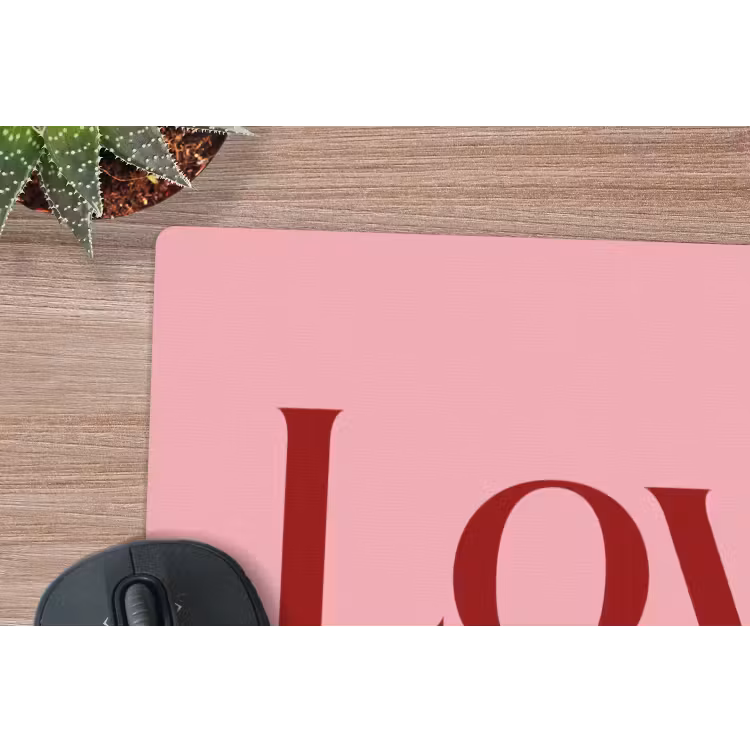 Muismat - Love - Roze - Spiegeling — 4