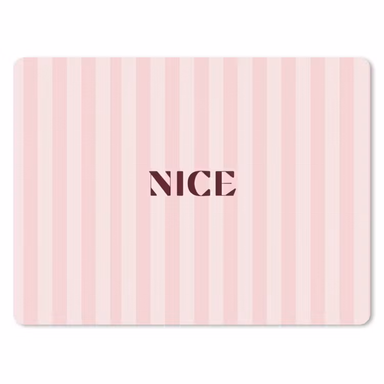 Muismat - Nice - Strepen - Roze — 1