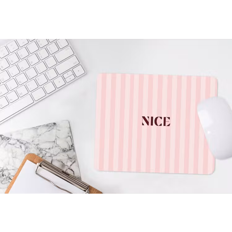 Muismat - Nice - Strepen - Roze — 2