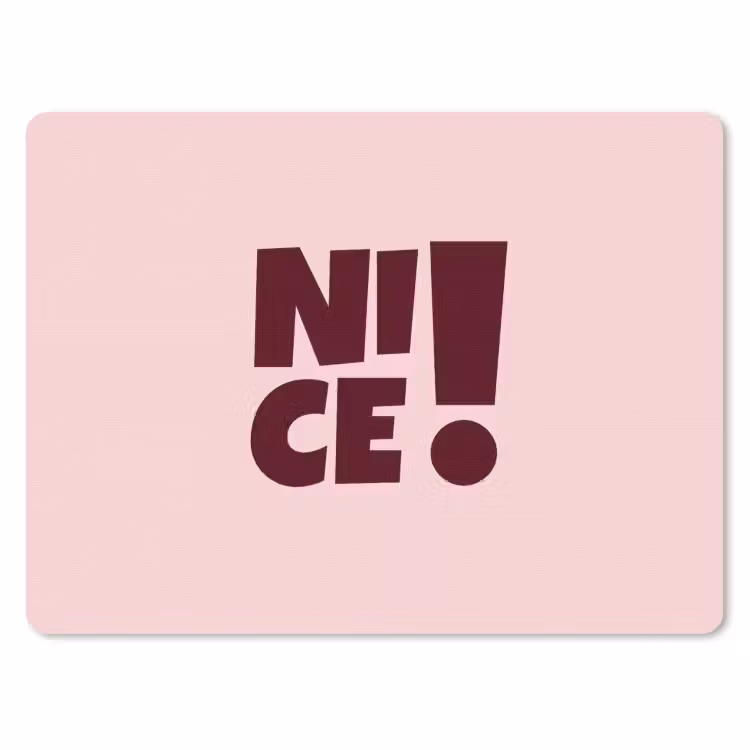Muismat - Nice - Uitroepteken - Roze — 1