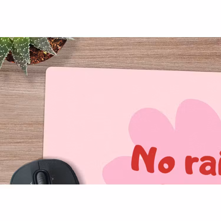 Muismat - No rain no flowers - Bloem - Roze — 4