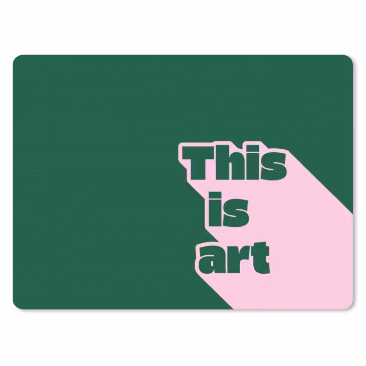 Muismat - This is art - Schaduw - Roze — 1