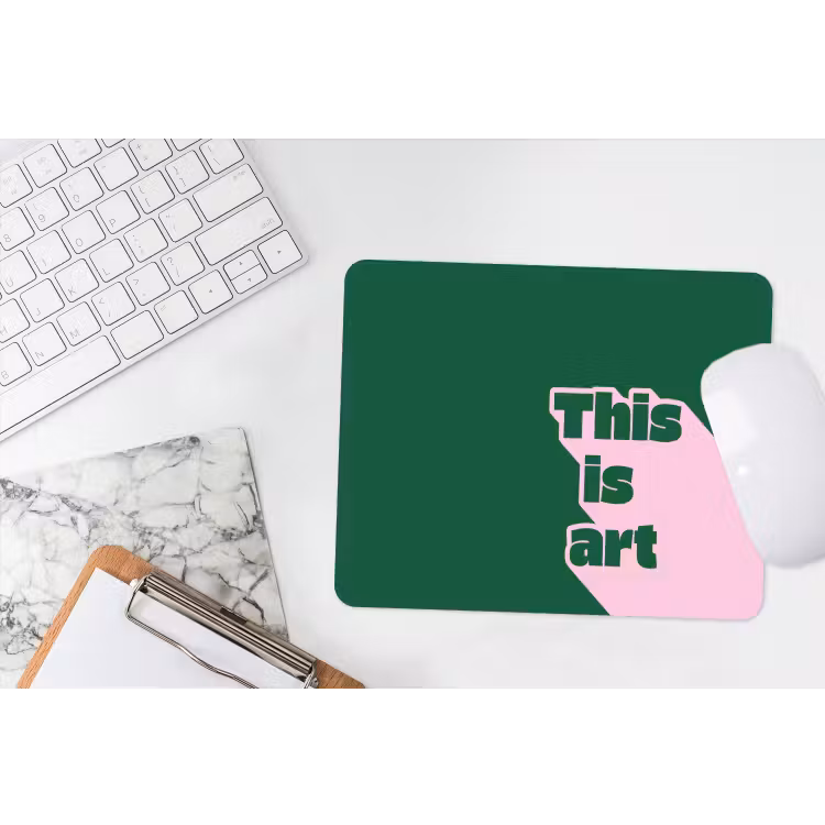 Muismat - This is art - Schaduw - Roze — 2