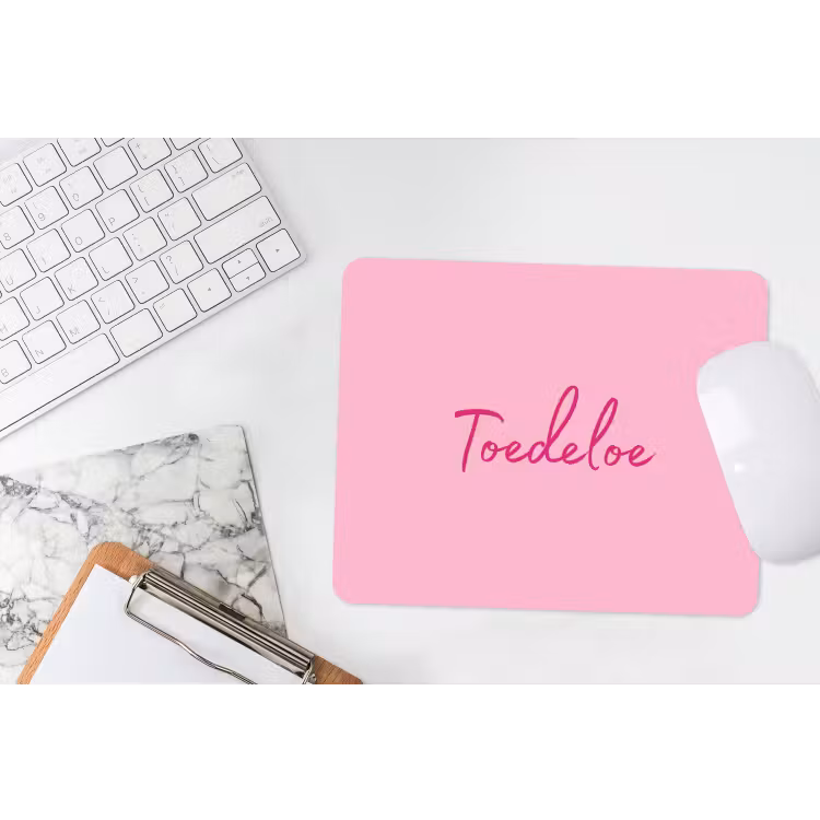 Muismat - Toedeloe - Roze - Minimalistisch — 2