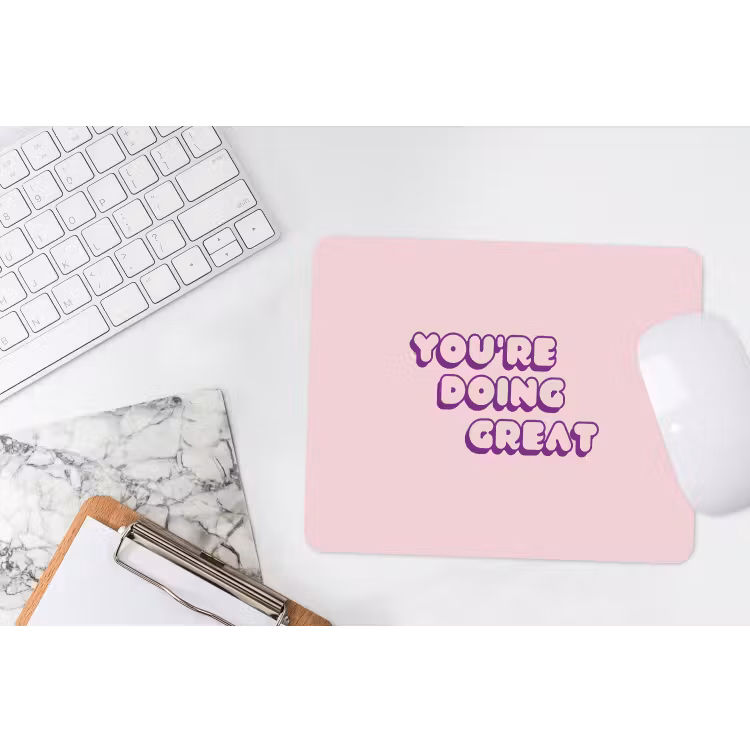 Muismat - You're doing great - Roze - Bubble letters — 2