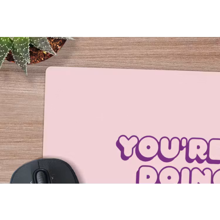 Muismat - You're doing great - Roze - Bubble letters — 4