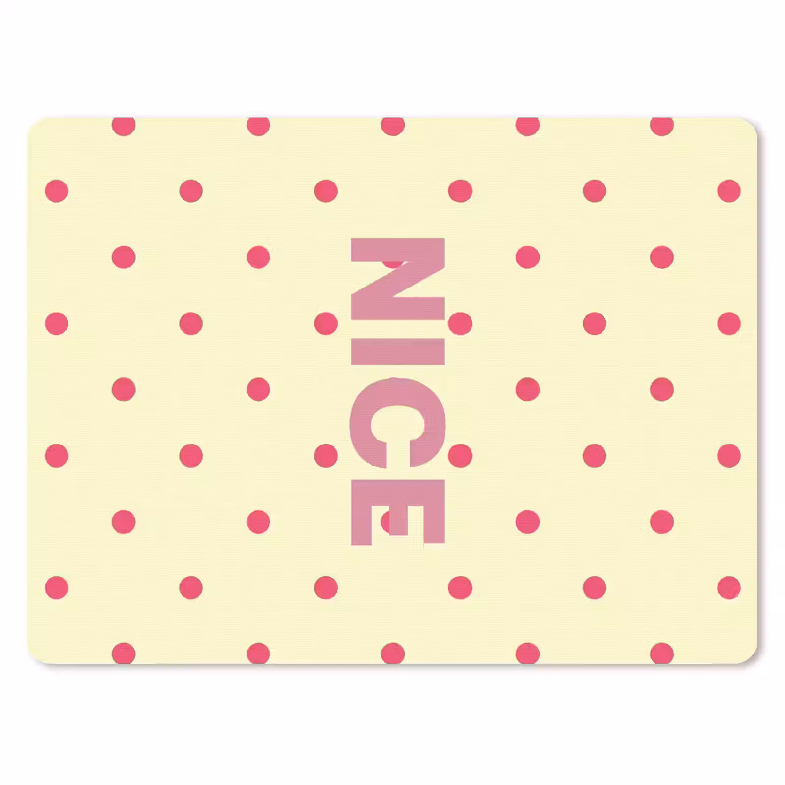 Muismat - Nice - Stippen - Roze - Geel — 1