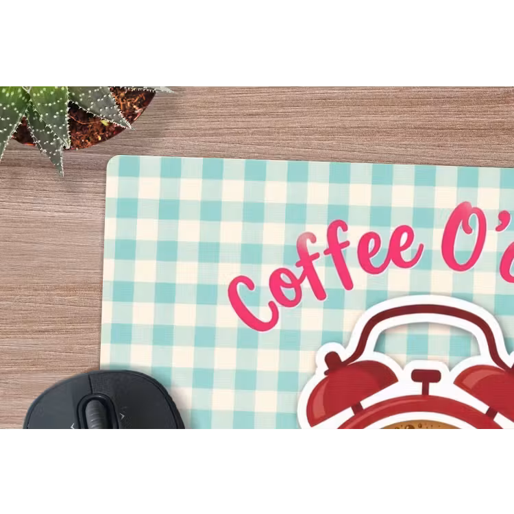 Muismat - Koffie - Klok - Groen — 4