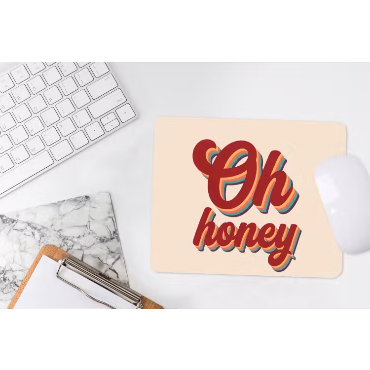 Muismat - Oh honey - Rood - Schaduw — 2
