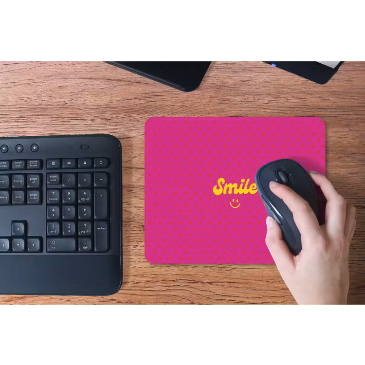 Muismat - Smile - Stippen - Roze — 3