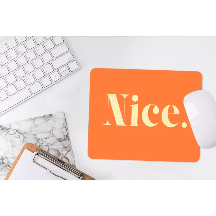 Muismat - Oranje - Gebroken wit - Nice — 2